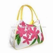 Canvas Beach Bag with Tropical Print images