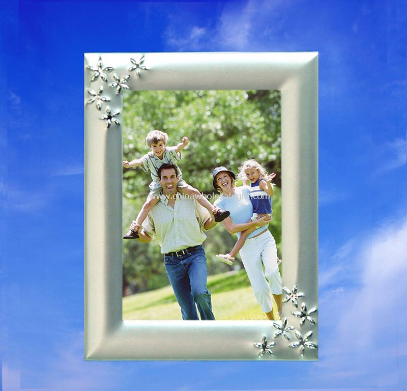 Flower Siliver plated Photo Frame