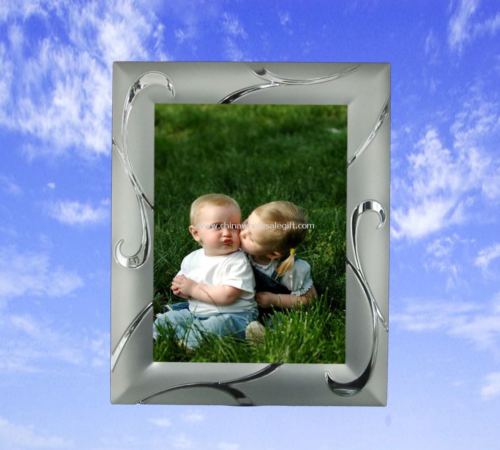 Siliver plated metal photo frame