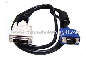 DVI til VGA/SVGA video kabel 6 ft HDTV LCD CRT M/M