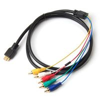 Or HDMI à 5 RCA 5RCA Adaptateur Câble AV images