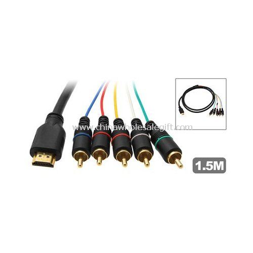 RCA praktikus HDMI, komponens videóinak Audio AV kábel