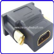 DVI-I maschio a HDMI femmina 24K Gold convertitore adattatore images