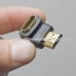 90 Degree HDMI 1.3 1080P Male to Female Adapter small picture