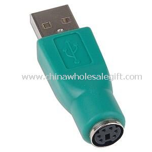 USB en mannlig til kvinnelig PS2-Adapter