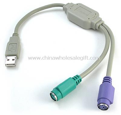 USB-Adapter kettős PS/2