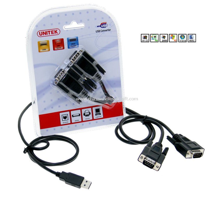 USB to Dual Serial  Converter with Blister packaging