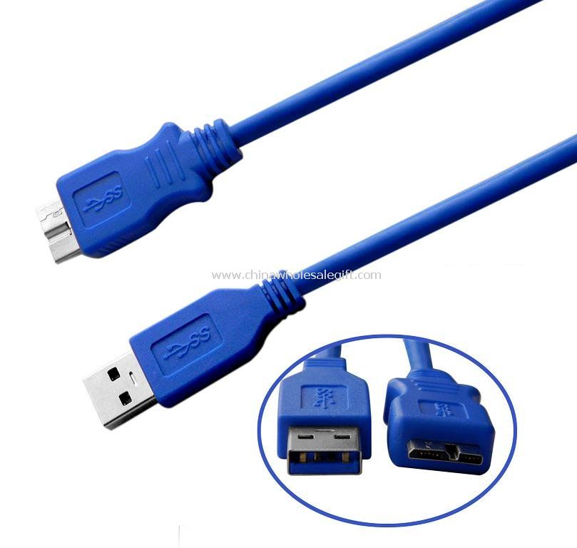 USB 3.0 A male to Micro B male cable