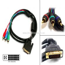 3-RCA to DVI-I For HDTV Stereo Cable images