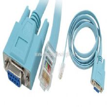 RS232 DB9 Serial to Ethernet RJ45 Cat5 Kabel Adapter images
