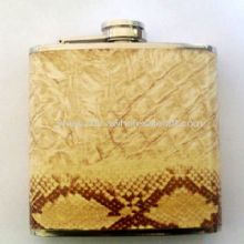 Leather-wrapped Hip Flask images