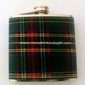 Leather-Wrapped Water Transfer Hip Flask images