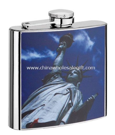 S/S Hip Flask with Silk-screen Printing