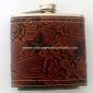 2oz Leather-wrapped Hip Flask small picture