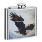 8OZ S/S Hip Flask with silk screen Printing small picture