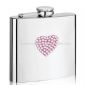 Impresión del corazón S / S Hip Flask small picture