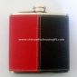 Leather-wrapped 3oz Water Transfer Hip Flask small picture