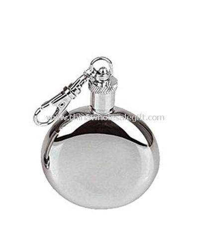 Keychain Round Shape Hip Flask