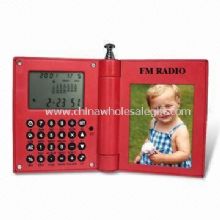 FM Radio with 8-digit Calculator and Photo Frame images