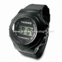 Hablar con LCD Watch Informe horario y alarma en la función / Off images