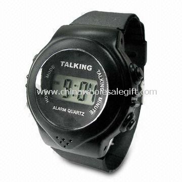 LCD Talking Watch with Hourly Report and Alarm On/Off Function