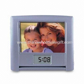 Attractive LCD Talking Clock Frame with Real Time and Chime Report