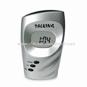 Multifunction Talking Clock with Clear LCD Time and Status Display