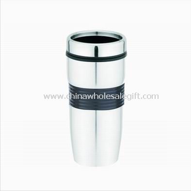 Outside Stainless steel Travel Mug with Rubber