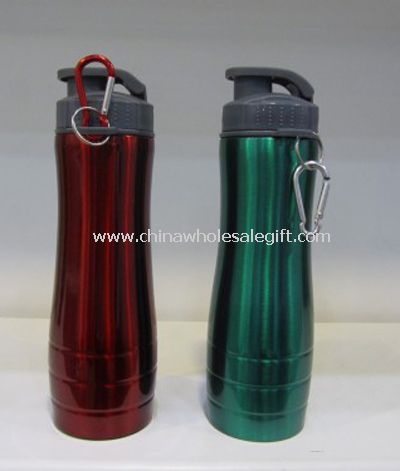 Carabiner stainless steel sport water bottle