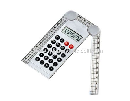 Electronic calculator with Ruler