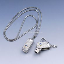 Siliver Jewelry USB Flash Disk images