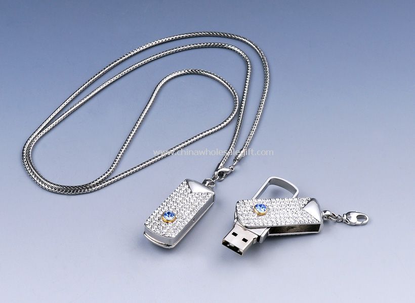 Siliver Jewelry USB Flash Disk