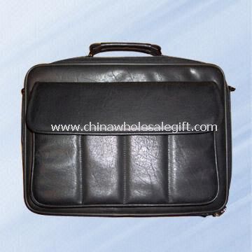 Deluxe mesterséges bőr Notebook számítógép Carry Bag fogantyúval és vállszíjjal