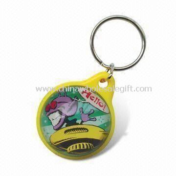 Gelembung cair Keychain dengan 3D Floater