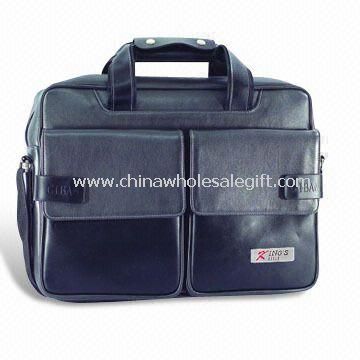 Klassische Office-Laptop-Tasche mit zwei Taschen, hergestellt aus PVC