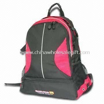 Backpack komputer kompak dengan dua kantong samping Mesh