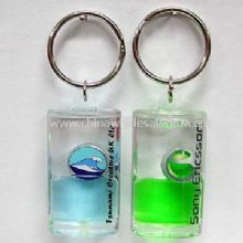 Liquide acrylique Aqua-style porte-clés avec des dessins personnalisés images