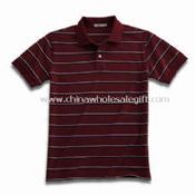 Koszulka Polo męska przędzy barwionej z krótkim rękawem images