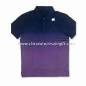 Kurzarm-Poloshirt hergestellt aus 100 % Baumwolle Jersey images