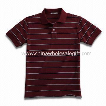 Mens Yarn-dyed Short Sleeve Polo Shirt