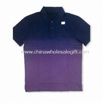 Kurzarm-Poloshirt hergestellt aus 100 % Baumwolle Jersey