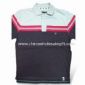 Mens Short Sleeves Polo Shirt Made of 100% Cotton Yarn Dye Jersey 180G small picture