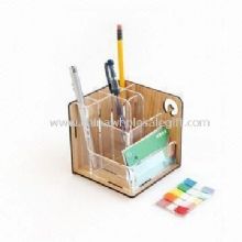 Pen Card Holder for Business Cards Made of Acrylic and MDF images