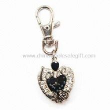 Zinc-alloy Keychain Watch with Rhinestones images