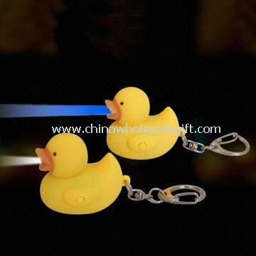 LED Keychains in Duck Shape
