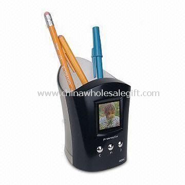 Pen Holder Digital Photo Frame with 1.5-inch CSTN Panel