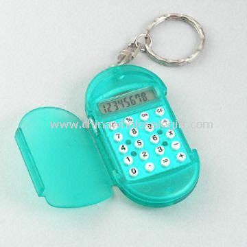 8-digit Mini-Calculator with Keychain