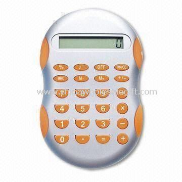 Handheld Calculator with Rubber Grip