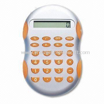 Calculatrice de poche avec poignée en caoutchouc