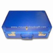 Hliníkový kufřík s modrým pruhem ABS povrchem images